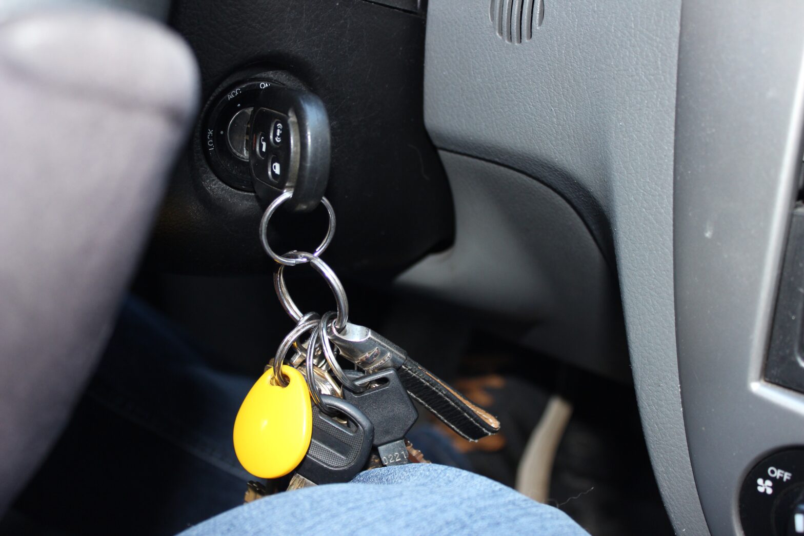 damaged car keys